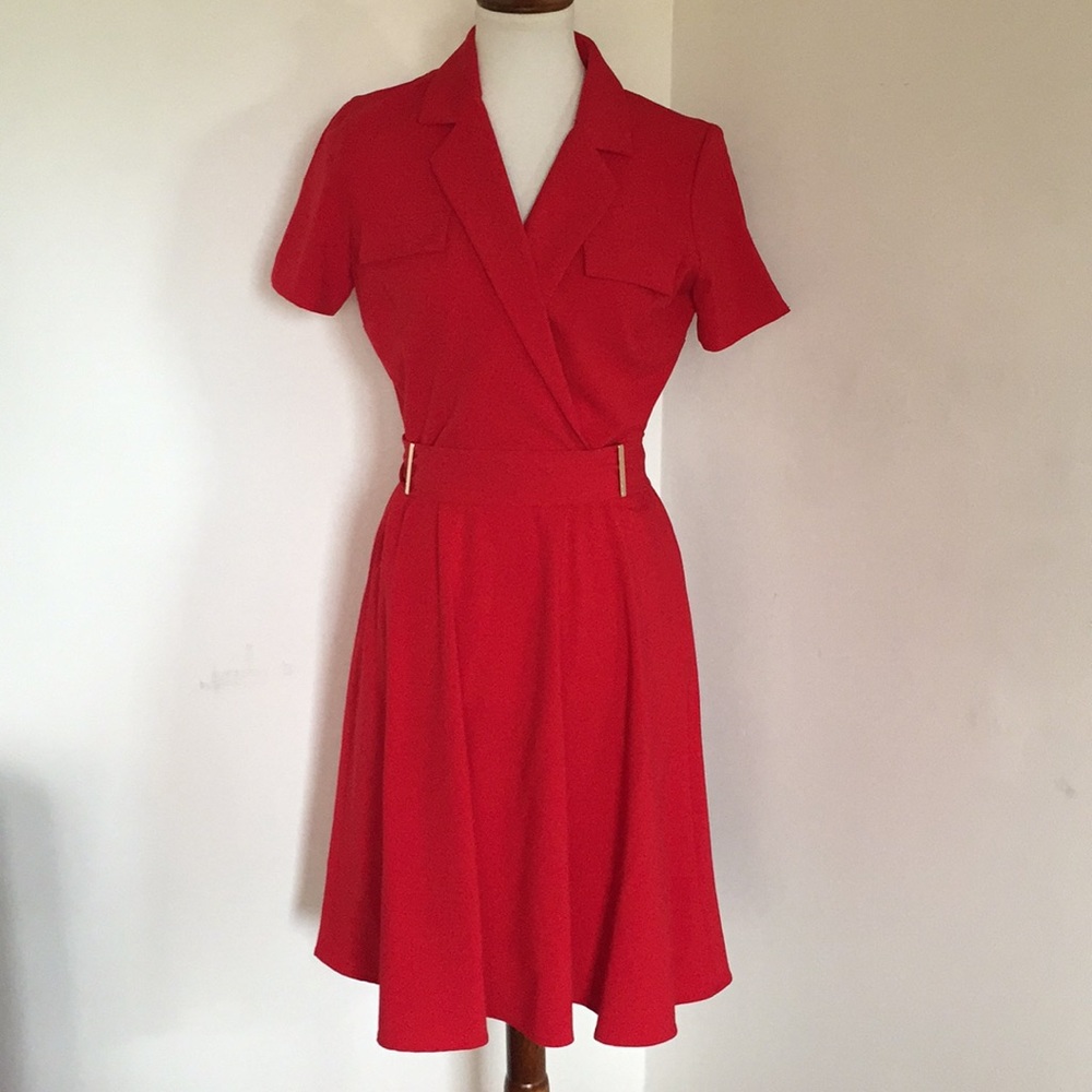 Tahari Arthur S. Levine Red Dress